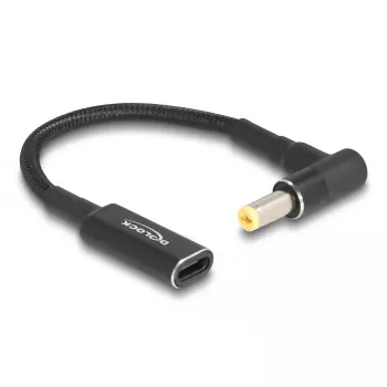 DeLOCK adapterio laidas USB Type-C moteriška prie Acer 5,5 x 1,7 mm vyriška 90° 15 cm