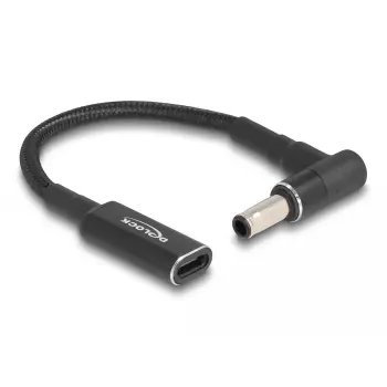 DeLOCK adapteris laidas USB Type-C lizdas į Samsung 5.5 x 3.0 mm kištuką 90° kampu 15 cm