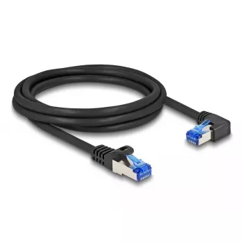 Tinklo kabelis DeLOCK RJ45 Cat.6A S/FTP 2m Juodas