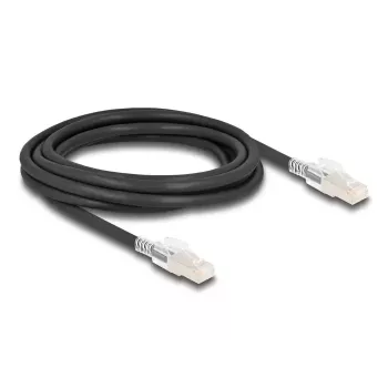 Tinklo kabelis DELOCK 80257 Cat6a S/FTP (S-STP), RJ-45 – RJ-45, 3 m, juodas