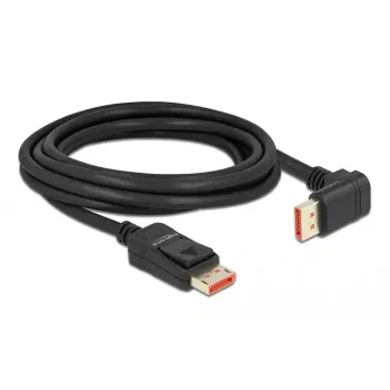 DisplayPort kabelis DeLOCK 87052 8K 60Hz 3m vyriškas į vyrišką 90° žemyn