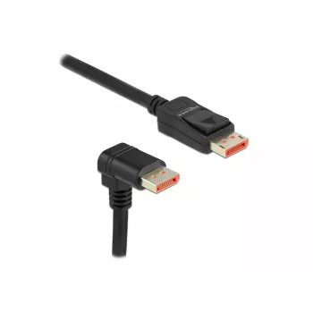 DisplayPort kabelis DeLOCK 87052 8K 60Hz 3m vyriškas į vyrišką 90° žemyn