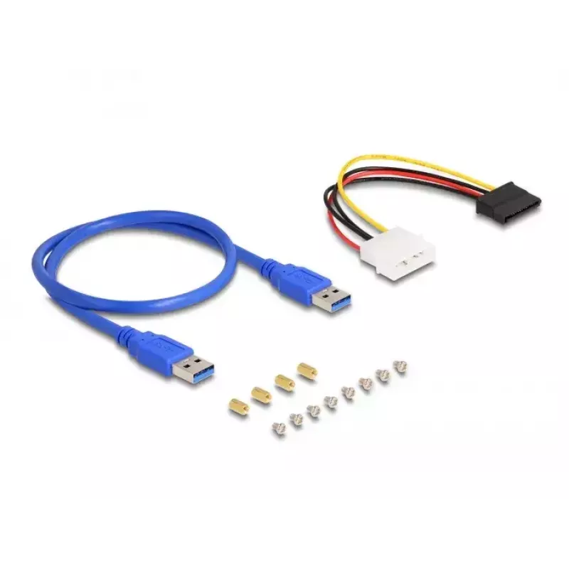 DeLOCK PCI Express x1 lizdo praplėtimo plokštė į 3 x PCIe x1 su 50 cm USB kabeliu