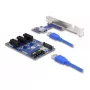 DeLOCK PCI Express x1 lizdo praplėtimo plokštė į 3 x PCIe x1 su 50 cm USB kabeliu