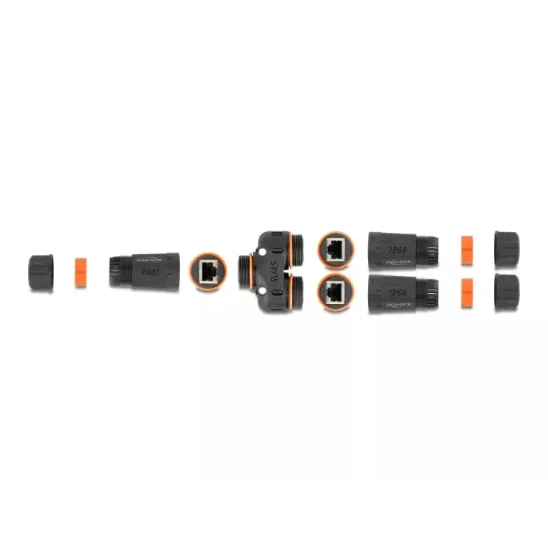 DeLOCK 88143 Y-Adapter RJ45 į 2 x RJ45 Cat.6 Juodas