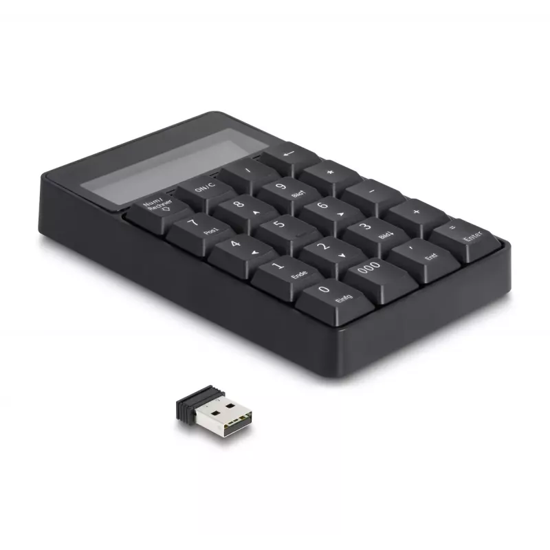 Skaitmeninis klaviatūros blokas DeLOCK 12113 USB juodas 20 klavišų Universalus