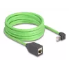 DeLOCK RJ45 Cat.6A kabelis su kampuotu kištuku į lizdą 5 m žalias