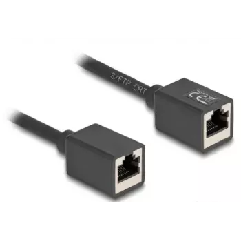 DeLOCK 90324 RJ-45 Cat6a 0,5 m juodas tinklo kabelis