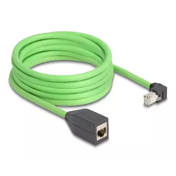 DeLOCK 80888 tinklo kabelis Cat6a 5 m SF/UTP PUR (TPU) juodas/žalias