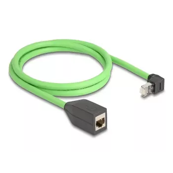 DeLOCK RJ45 Cat.6A kabelis su kampuotu kištuku 1 m žalias