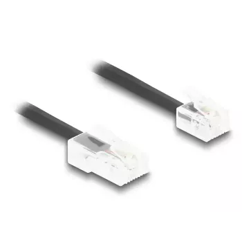 DeLOCK telefono kabelis 1 m juodas 88442 RJ-11 RJ-45