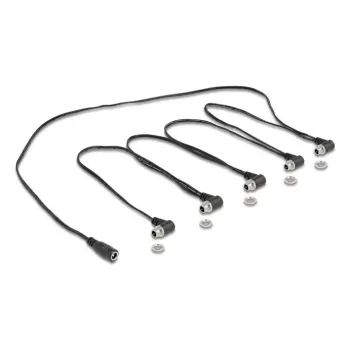 Maitinimo laidas DELOCK 90122, 0,762 m, DC jungtys 5,5×2,1 mm ↔ 5×5,5×2,1 mm, 48 V 5 A