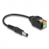 DeLOCK DC kabelis 2,1 x 5,5 mm kištukas į 2 kontaktų gnybtų bloką 15 cm
