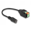 DeLOCK adapteris DC 2,1 x 5,5 mm kištukas į 2 kontaktų gnybtų bloką 15 cm