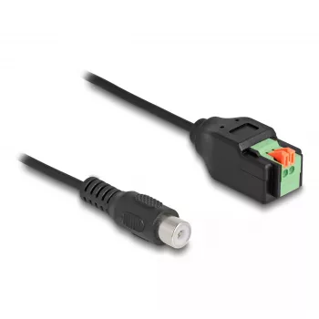 DeLOCK RCA kištukas į gnybtų bloką adapteris 15 cm 2 kontaktų
