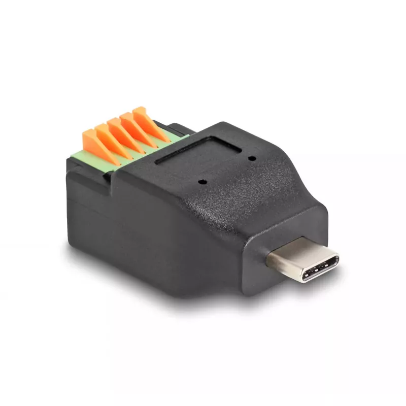 DeLOCK USB Type-C 2.0 vyriškas į Terminalų bloką adapteris 5 kontaktų