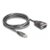 DeLOCK adapteris USB 2.0 Type-A į RS-232 D-Sub 9 kontaktų kištukas 3 m
