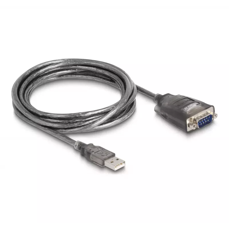 DeLOCK adapteris USB 2.0 Type-A į RS-232 D-Sub 9 kontaktų kištukas 3 m