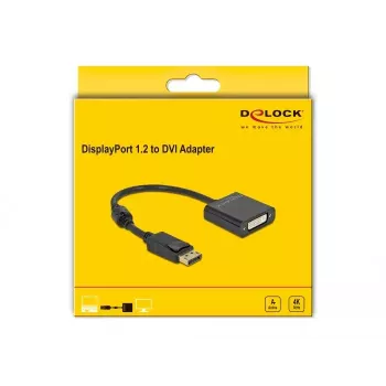 Adapteris DisplayPort 1.2 vyriškas į DVI moterišką 4K Active DeLOCK 63482