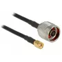 Koaksialinis kabelis DeLOCK 88940 2m RP-SMA juodas