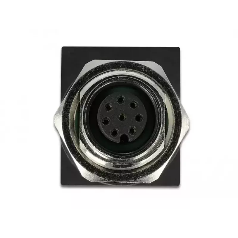 Adapteris lyties keitiklis DeLOCK 66314 M12 RJ45 juodas