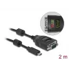 USB Type-C į RS-232 DB9 adapteris DeLOCK 90414 su LED testeriu
