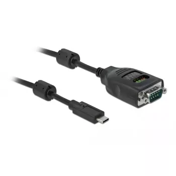 USB Type-C į RS-232 DB9 adapteris DeLOCK 90414 su LED testeriu