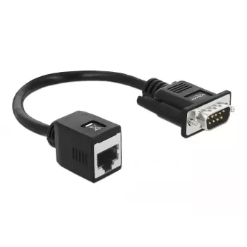 SAS kabelis DeLOCK 63999 0,2 m juodas