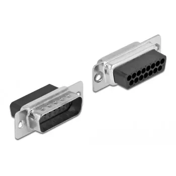 Surinkimo rinkinys D-Sub 15 lizdas (vyriškas) į RJ45 lizdą (moteriškas) DeLOCK 66647