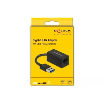 Adapteris SuperSpeed USB DeLOCK USB 3.2 Gen 1 Type-A į Gigabit LAN