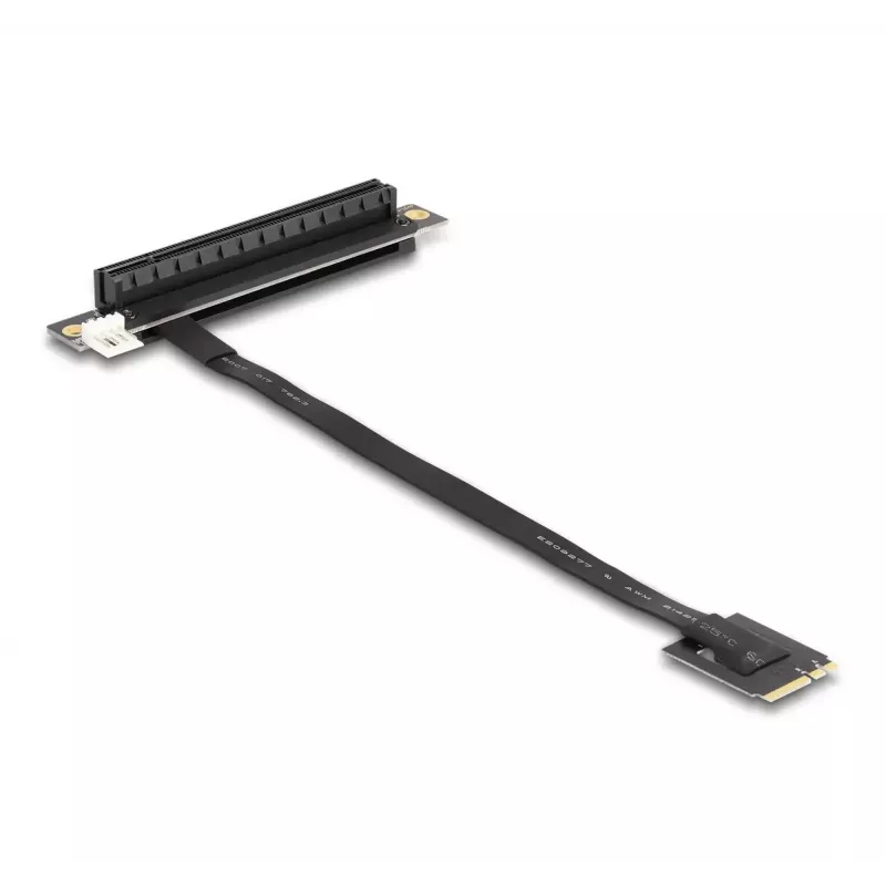 DeLOCK M.2 Key A+E į PCIe x16 NVMe adapteris su kampu ir 20 cm laidu
