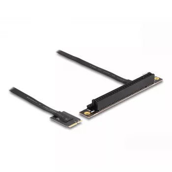 DeLOCK M.2 Key A+E į PCIe x16 NVMe adapteris su kampu ir 20 cm laidu