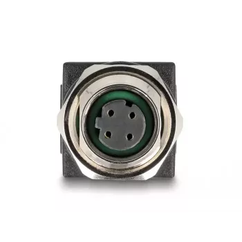 DeLOCK adapteris M12 D-koduotas 4 kontaktų moteriškas į RJ45 lizdą tiesus