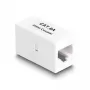 DeLOCK RJ45 lizdas į RJ45 lizdą adapteris Cat.6A UTP 1m Baltas