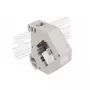 Keystone modulis DELOCK 87159, pilkas/ baltas, moteriška jungtis, gnybtų jungtis, 60,1×59,4×21,6 mm