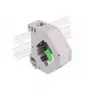 Keystone modulis DELOCK 87165 — SC–SC adapteris, žalia/pilka/balta, 60,1×59,4×21,6 mm