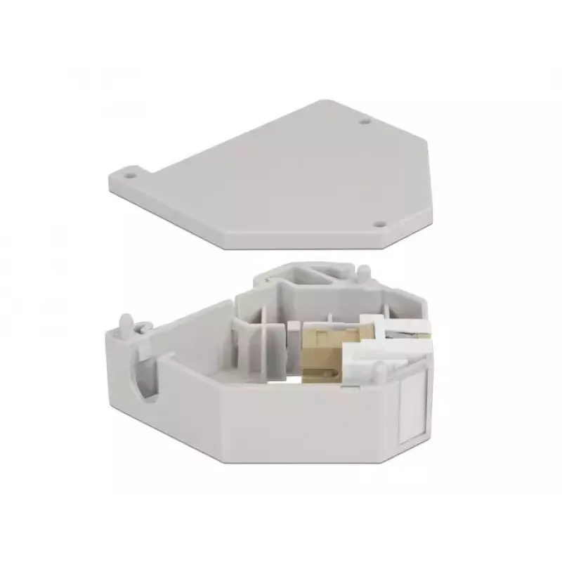 Keystone modulis DELOCK 87167 — SC į SC adapteris, pilkas, 60,1×59,4×21,6 mm
