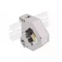 Keystone modulis DELOCK 87167 — SC į SC adapteris, pilkas, 60,1×59,4×21,6 mm