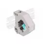 Keystone modulis DELOCK 87173 – SC–SC dupleksas, akva/pilka/balta, 60,1×59,4×21,6 mm