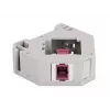 Keystone modulis DELOCK 87182 — SC-SC duplekso adapteris, pilka/violetinė/balta, 60,1×59,4×21,6 mm