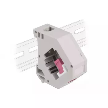 Keystone modulis DELOCK 87182 — SC-SC duplekso adapteris, pilka/violetinė/balta, 60,1×59,4×21,6 mm
