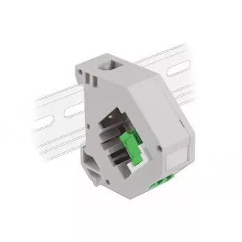 Keystone modulis DELOCK 87192 – LC–LC dupleksas, spalvos žalia/pilka/balta, 60,1×59,4×21,6 mm