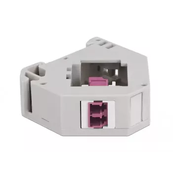 Keystone modulis DELOCK 87195 su LC-LC jungtimis, pilkas/violetinis/baltas, 60,1×59,4×21,6 mm