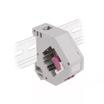 Keystone modulis DELOCK 87195 su LC-LC jungtimis, pilkas/violetinis/baltas, 60,1×59,4×21,6 mm