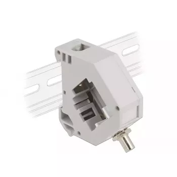 DeLOCK DIN rail adapteris ST Simplex moteris – ST Simplex moteris pilkas