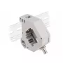 DeLOCK DIN rail adapteris ST Simplex moteris – ST Simplex moteris pilkas