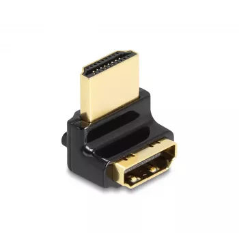 DeLOCK HDMI adapteris kištukas į lizdą 90° aukštyn 8K 60 Hz metalinis