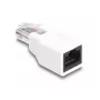 DeLOCK 88002 Kabelio lyties keitiklis RJ50 baltas