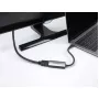 Kabelio adapteris DELOCK 64264 USB Type-C į HDMI, DP Alt režimas, 8K 60Hz HDR, 0,17 m, aliuminis, juoda/pilka