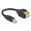 DeLOCK USB Type-C 2.0 Moteriškas į Terminalų Bloką Adapteris 66457
